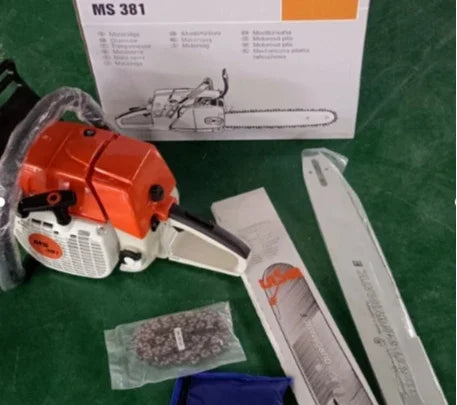 ANTNX Chain Saw 381, 3.9 KW Power Petrol Saw with 25-inch Guide 72.2cc Large Displacement Can Be Used for Yard Logging ANTNX.COM