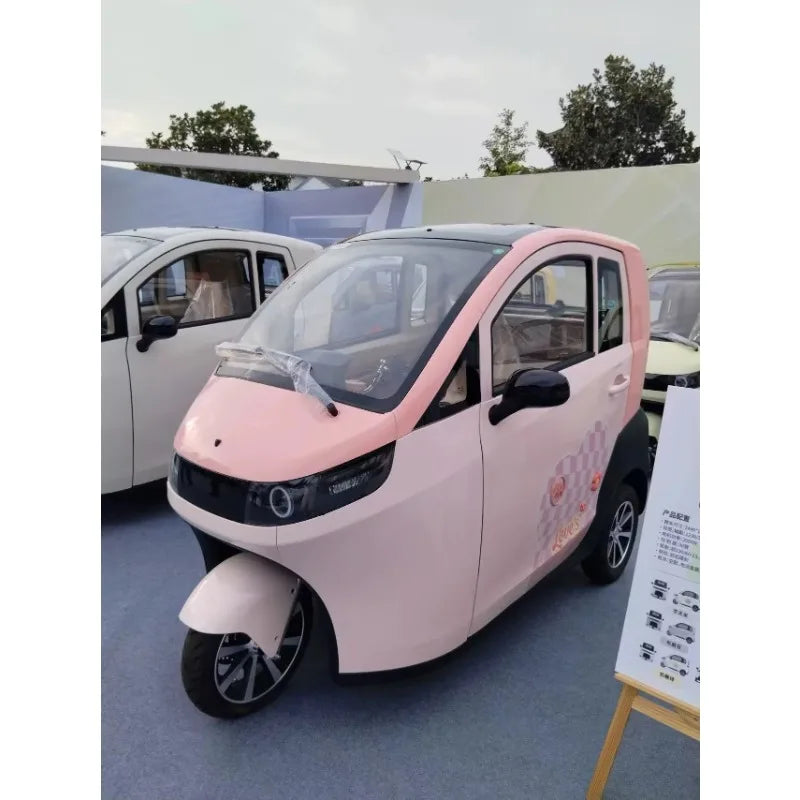 ANTNX China's Beautiful 3-Wheel Electric Pedal Scooter Chopper Tricycle with 2 Adult Passenger Seats for Home Roof Travel ANTNX.COM