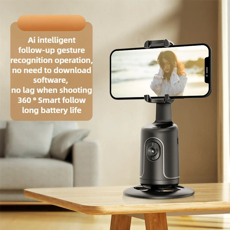 MMOOKA 360 Rotation Handheld Gimbal Following Shooting Mode Anti Shake Video Record Stabilizer For Smartphone Handheld Gimbals Holder