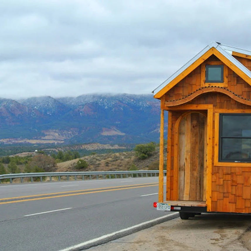 Factory - Priced Prefab Tiny House on Wheels | Modern Small Mobile Trailer Home | Sandwich Panel Steel Construction