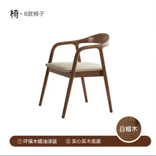MMOOKA Round Dining Coffee Table Sets Wooden Chair Minimalist Living RoomDesigner Table Console Huismeubilair Modern Furniture