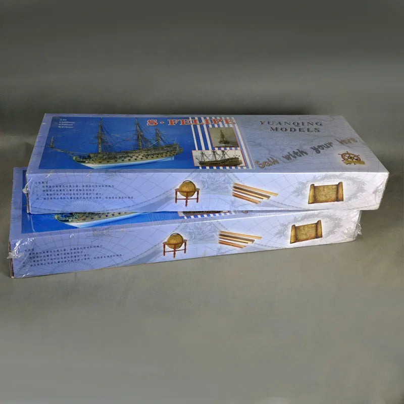 ANTNX 1/50 St. Philip Class I Battleship Wooden Ship Model Kit DIY Hand-assembled Ship Model Toy Gift Simulation Sailboat Model ANTNX.COM