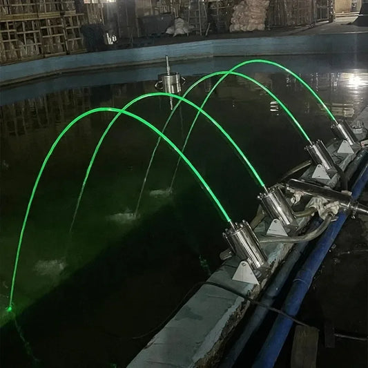 ANTNX 1pc Modern Stainless Steel Laminar Flow Fountain Water Jet for Outdoor Garden Custom Size for Lake or Hotel Jumping Jet Fountain ANTNX.COM