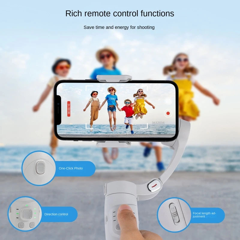 MMOOKA FANGTUOSI 2025 3-Axis Handheld Gimbal Stabilizer for Smartphone For iPhone Android Face Tracking Tiktok Vlog Smart Video Record