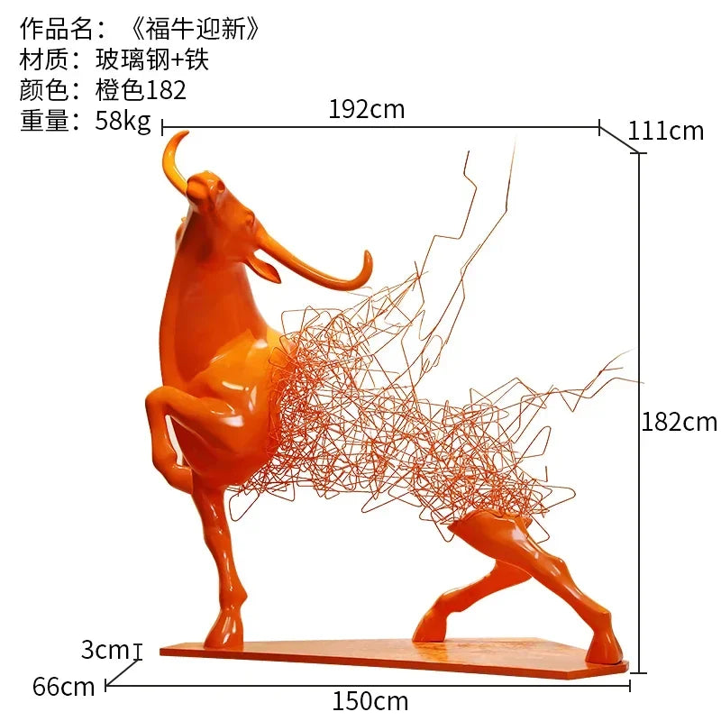 MMOOKA Sculpture Large Villa High-Grade Ornaments Sales Office Abstract Artwork