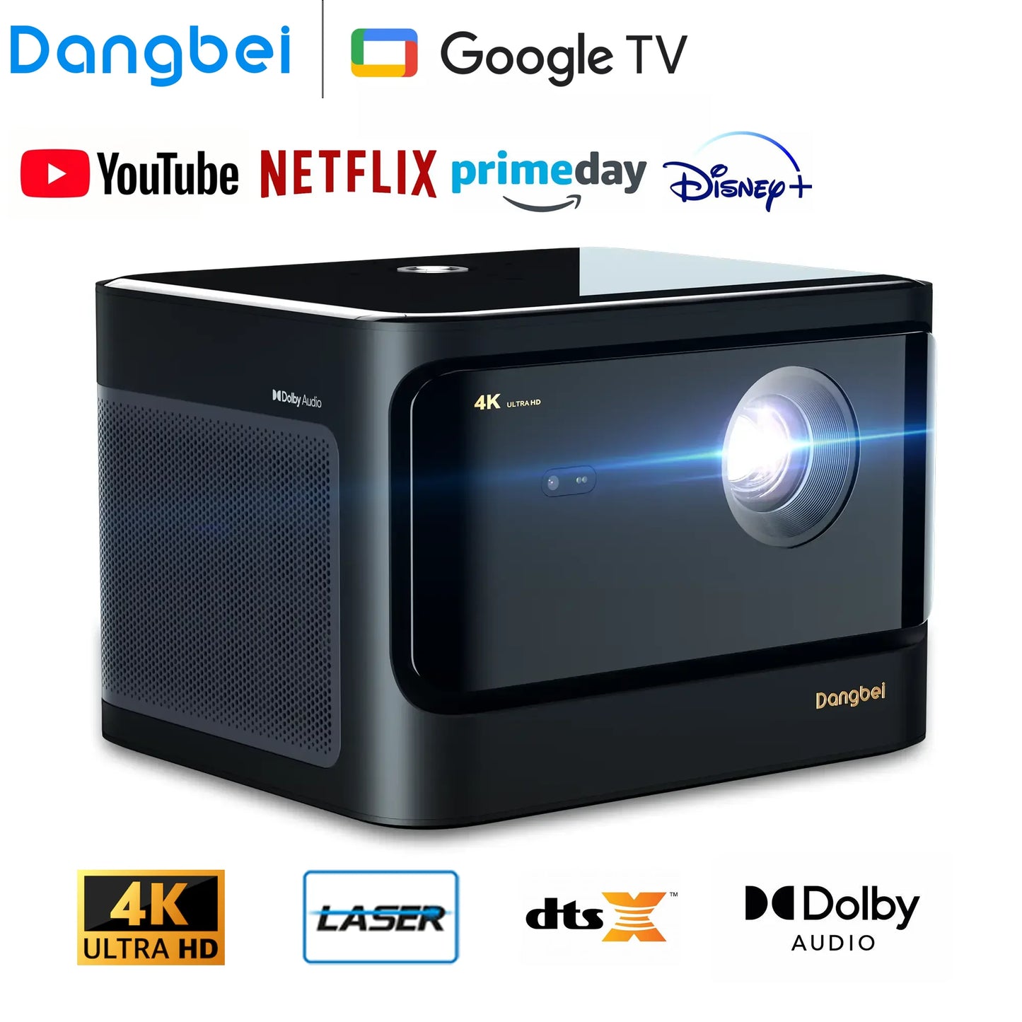 ANTNX Dangbei Mars Pro 2 (DBOX02) UHD True 4K Netflix 2450 Lumens Smart Video Projector Google TV Laser Projector ANTNX.COM