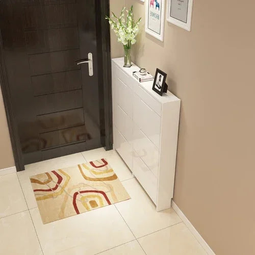 MMOOKA Modern Minimalist Shoe Cabinets White Ultra Thin Flip Multifunctional Shoe Cabinets Storage Zapateros Furniture