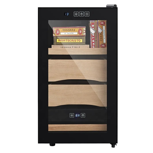 Semiconductor electronic Cigar Humidor Refrigerator with cedar wood