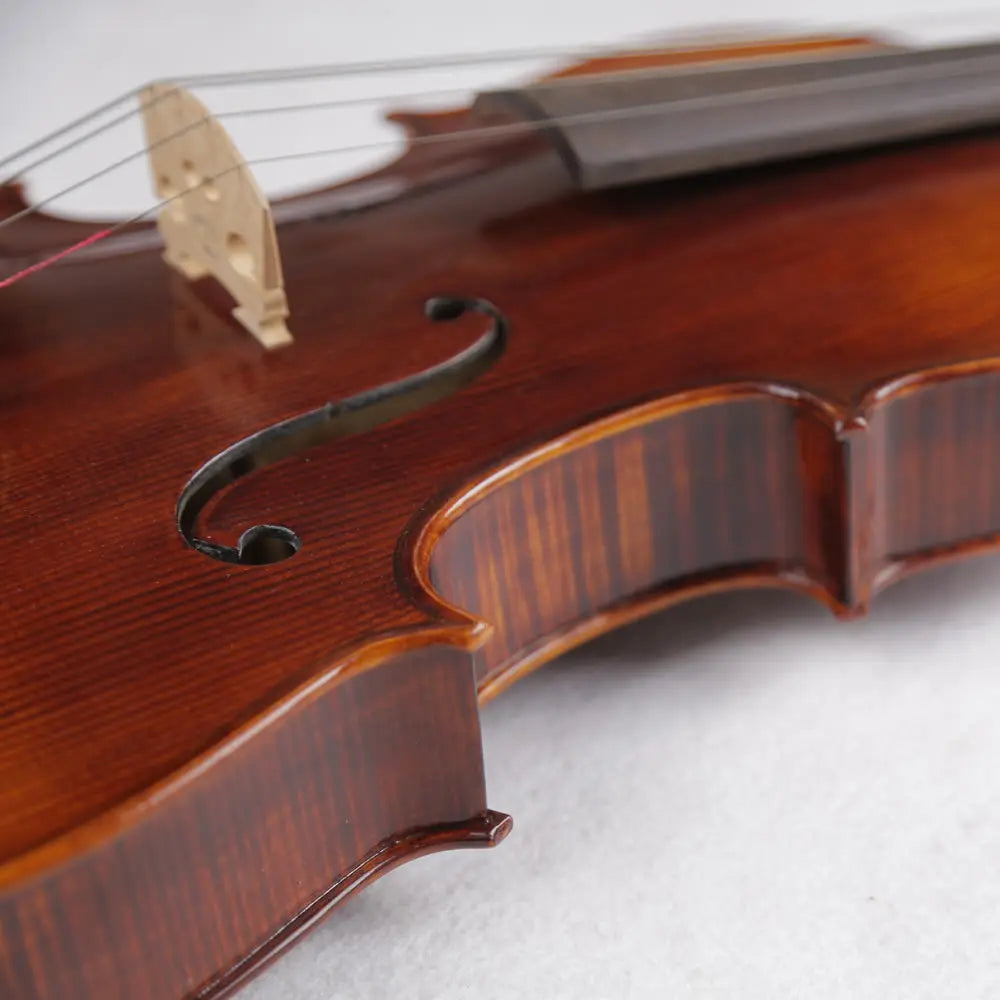 MMOOKA SevenAngel Master Handmade Antique Viola Natural Drying Flamed Maple Wood Oil Varnish Matt Viola 15-16"