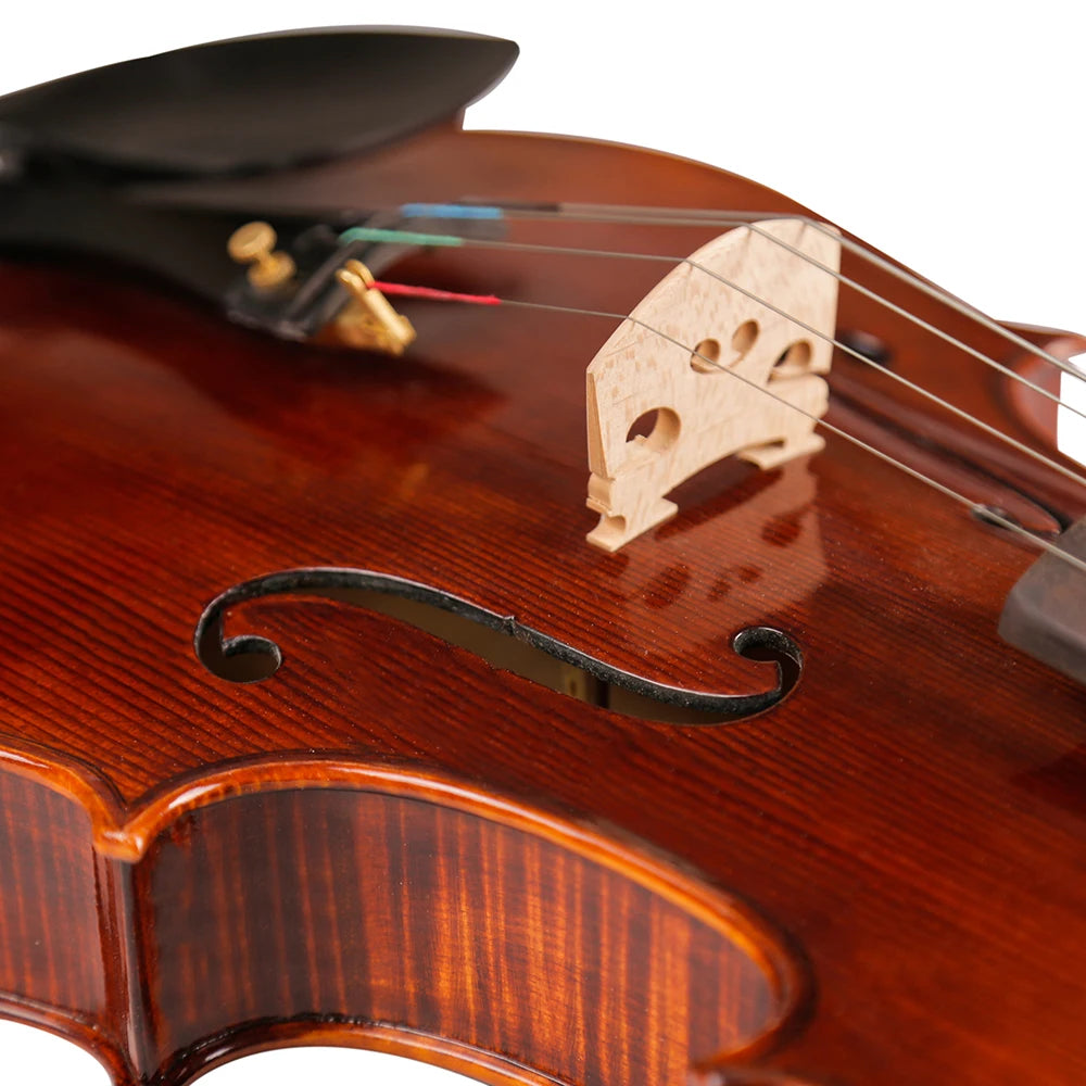 MMOOKA SevenAngel Master Handmade Antique Viola Natural Drying Flamed Maple Wood Oil Varnish Matt Viola 15-16"