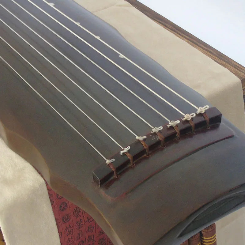 SevenAngel New Chinese GuQin Luoxia Style 7 Strings zither Chinese traditional musical instrument Guqin With Book and Tuner