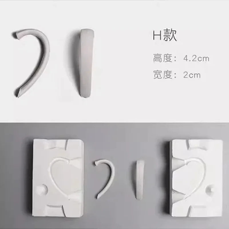 Pottery Clay Ceramic Coffee Cups, Handle Shaper Tools, Plaster Gypsum Mold Moulds, Handmade Craft Supplies, Different Kinds