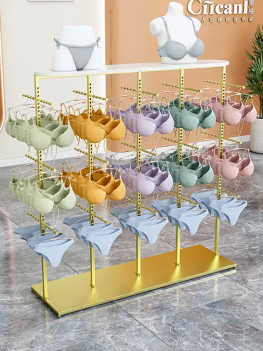MMOOKA Underwear store shelf Bra underwear display shelf lifting adjustment double side hanging bra shorts Nakajima display shelf