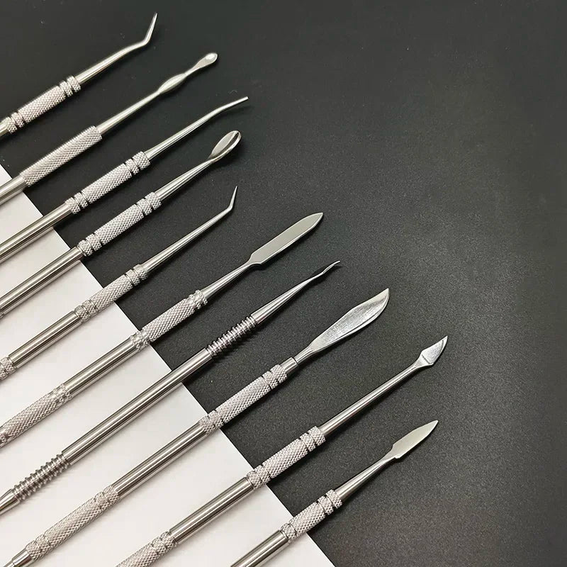 MMOOKA MMOOKA 10Pcs/Set Stainless Steel Soft Clay Tools Polymer Sculpting Smoothing Wax Pottery Ceramic Modeling Carved Tools  AccessoriesMMOOKA.COM