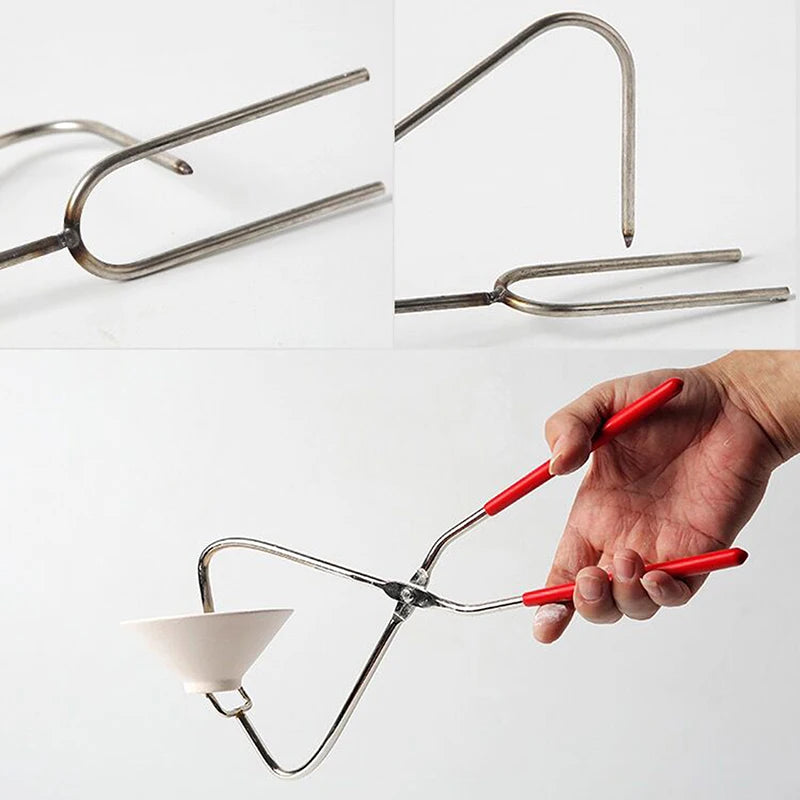 MMOOKA MMOOKA Stainless Steel Caliper Metal Pottery Clamp Clay Sculpture Dipping Tongs Pottery Kiln Hand Clamp Clay Modeling Ceramics ToolMMOOKA.COM