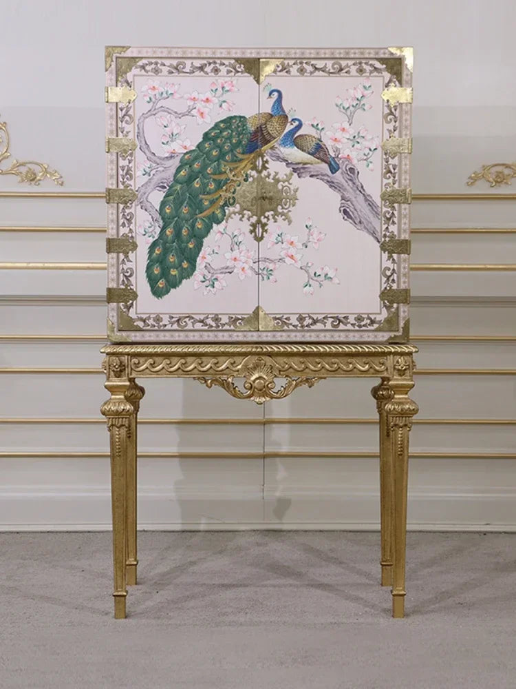 MMOOKA European-Style Multi-Functional Home Bedroom Side Cabinet Wall-Mounted Storage Cabinet