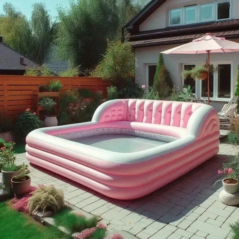 ANTNX Large Inflatable Sofa Pool  Inflatable Swimming Pool for Outdoor and Indoor Relaxation Water Resistant Durable Design ANTNX.COM