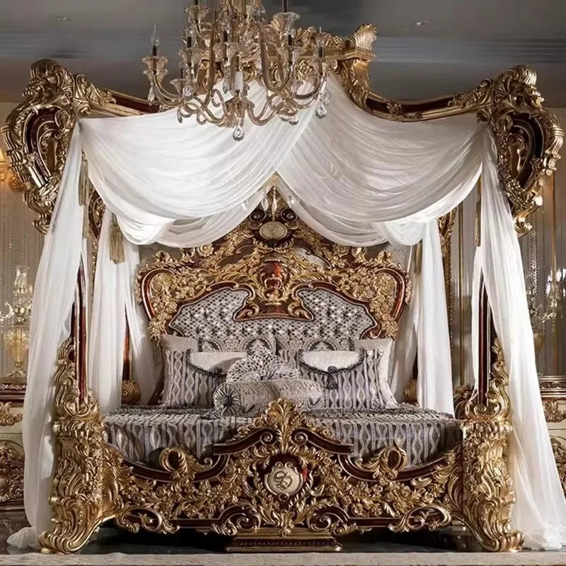 MMOOKA Nordic Wood Bed Unique Multifonction King Size Headboard Modern Bed Sleeping Luxury Camas De Dormitorio Bedroom Furniture