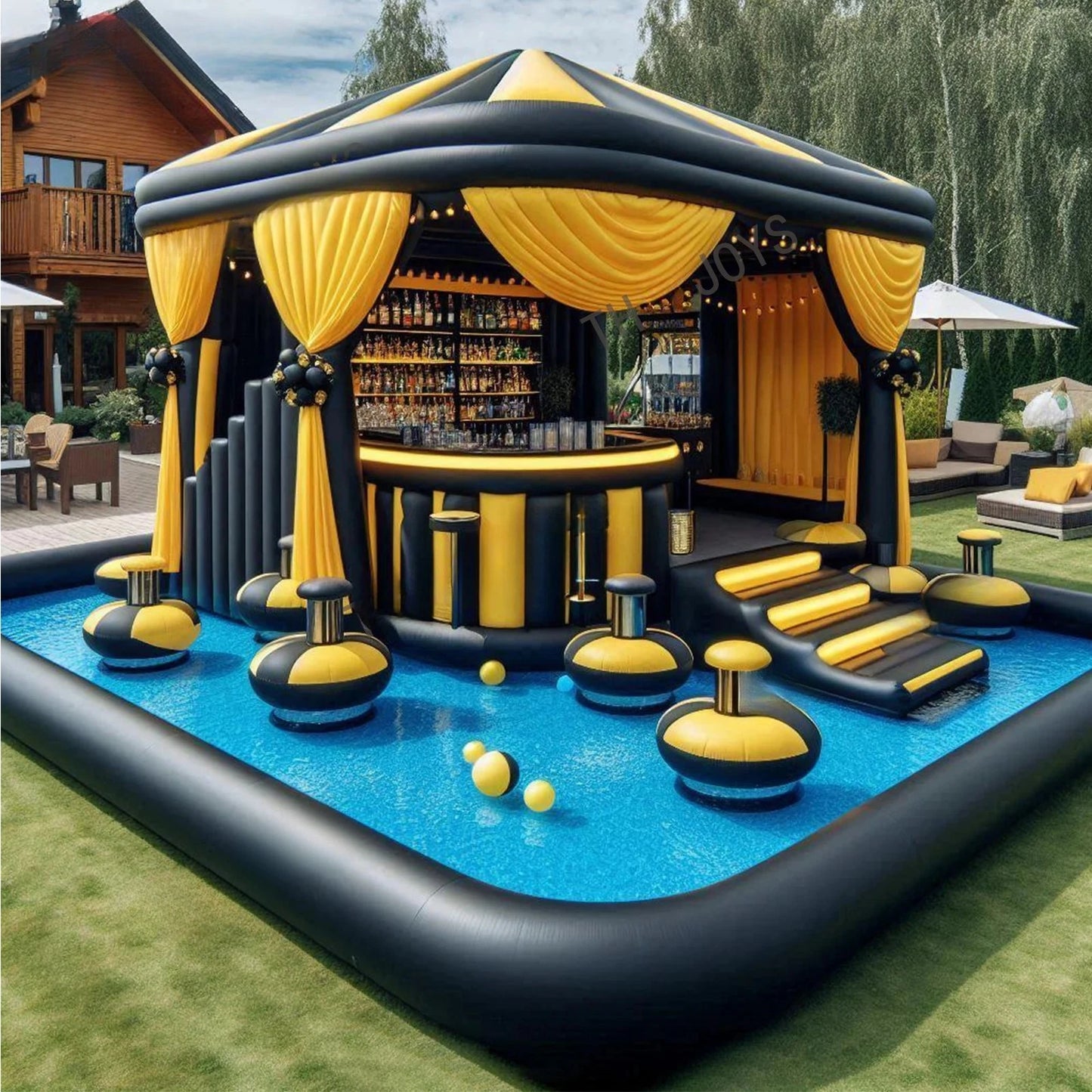ANTNX Inflatable Pub New Design Water Swimming Pool  Blow up Pool Bar for Party ANTNX.COM