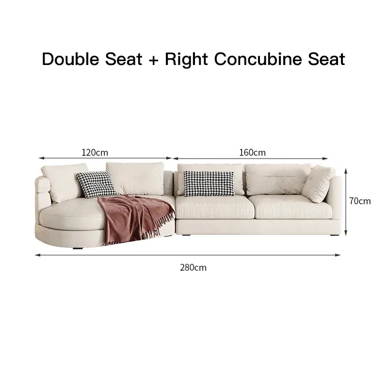 MMOOKA Comfort Lazy Lounger Sofa Tatami Adjustable Lounge Chair Floor Balcony Bay Window Leisure Long Sofa Floor Modular Divano Home