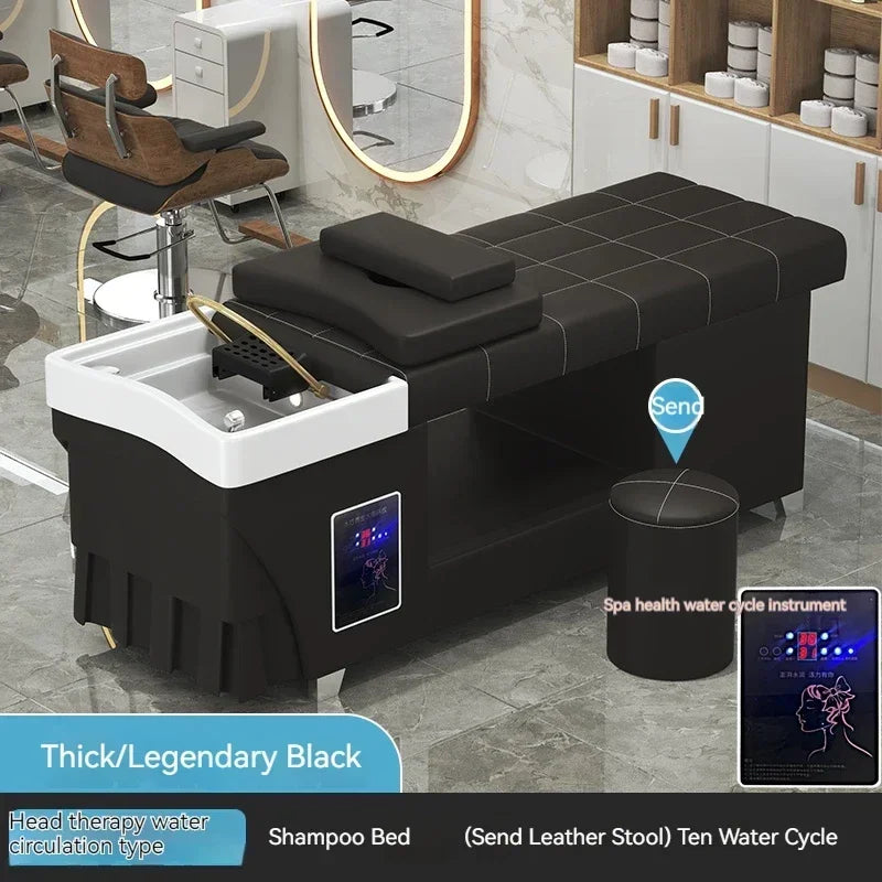 Shampoo lavello sedia da salone Testa Spa Letto da massaggio Acqua Rasatura Sedia da salone Fumigazione Testa Bacino cosmetico