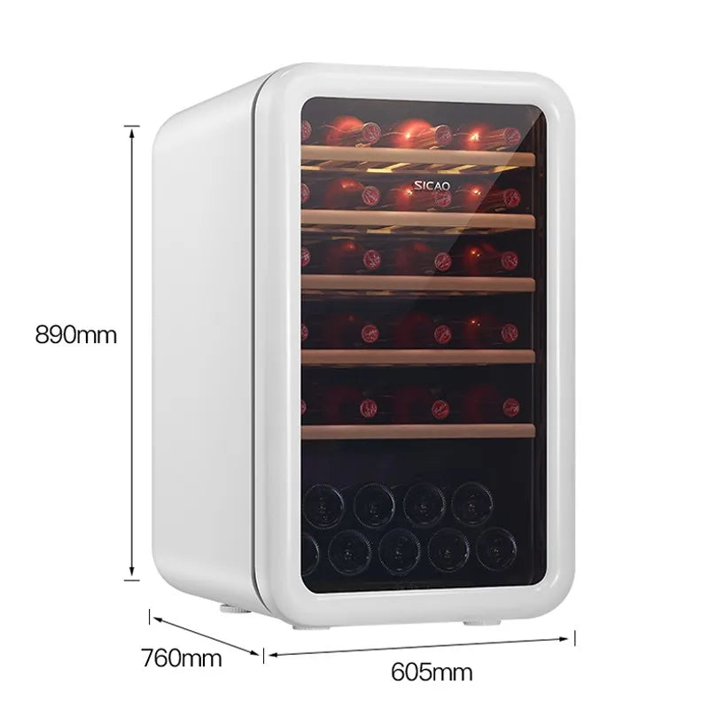 Sicao Mini Electric Compressor Full Retro Moon Red Wine Cooler Refrigerator Price Thailand Fridge Dubai Cabinet Showcase