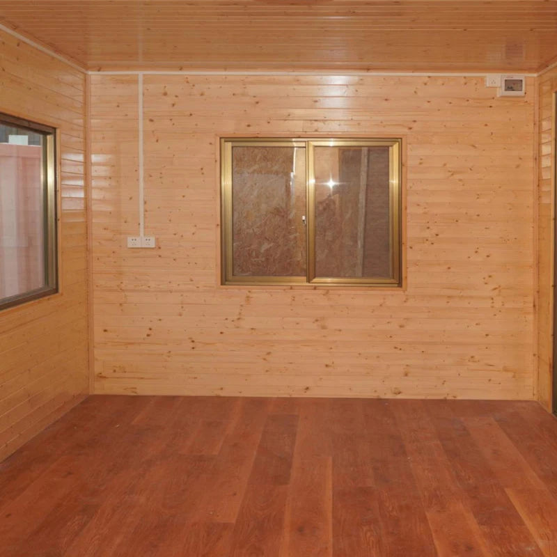 Simple container mobile house with kitchen Guangdong portable house Residential container house Tempered glass home villa