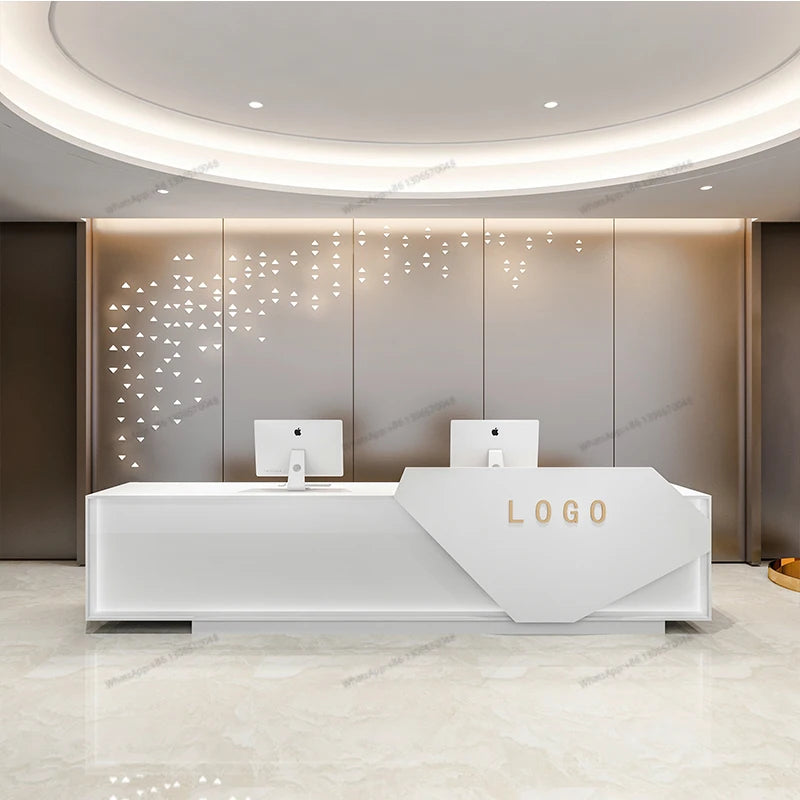 Simple modern Clothes shop bar front desk beauty salon cashier counter company reception desk real estate reception desk