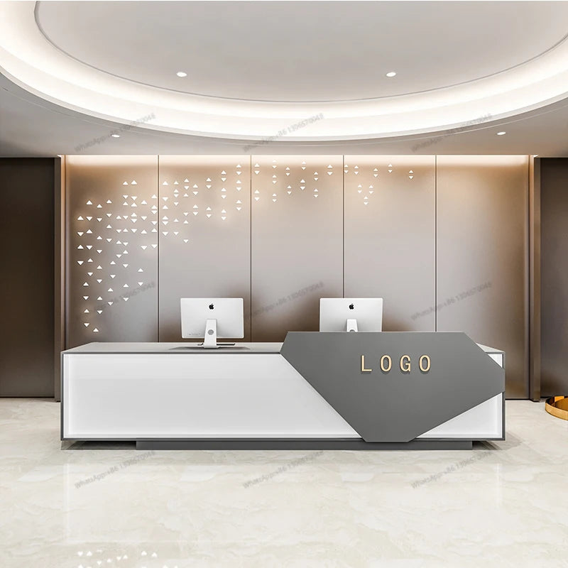 Simple modern Clothes shop bar front desk beauty salon cashier counter company reception desk real estate reception desk