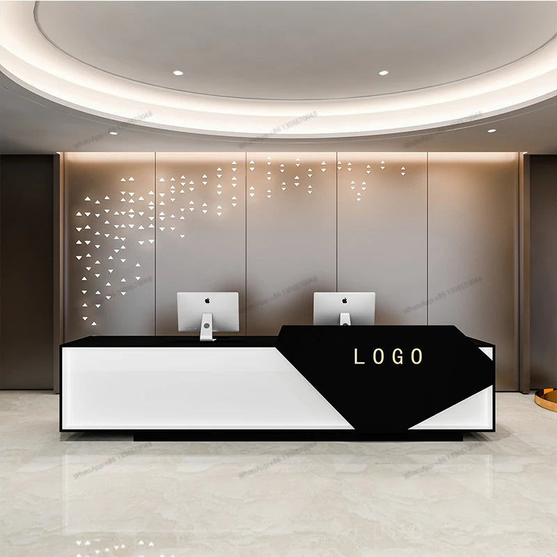 Simple modern Clothes shop bar front desk beauty salon cashier counter company reception desk real estate reception desk