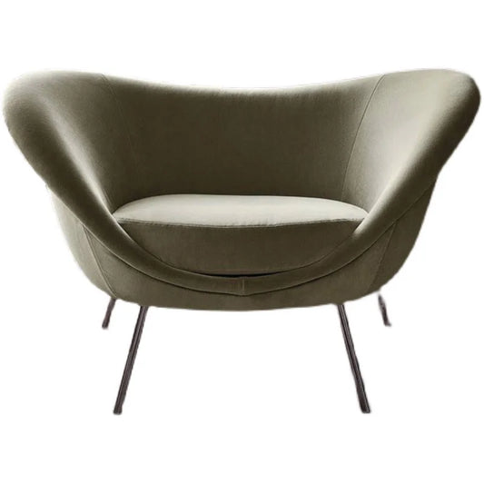 Simple modern luxury living room single creative sofa designer Yuanbao chair