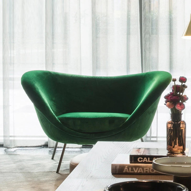 Simple modern luxury living room single creative sofa designer Yuanbao chair