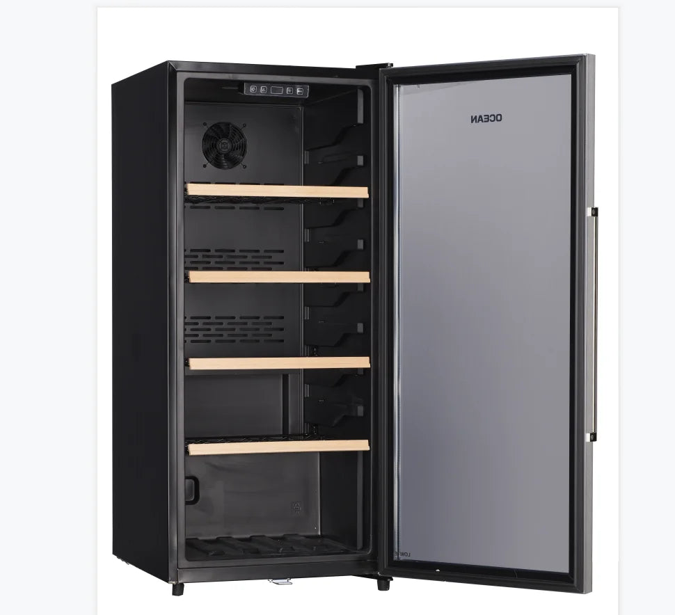 Single glass doors beverage upright refrigerator beer display cooler freezer