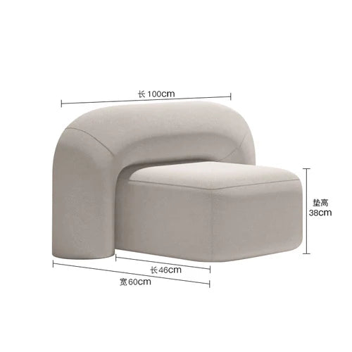 Single sofa designer casual chair, living room single chair, simple and modern chair