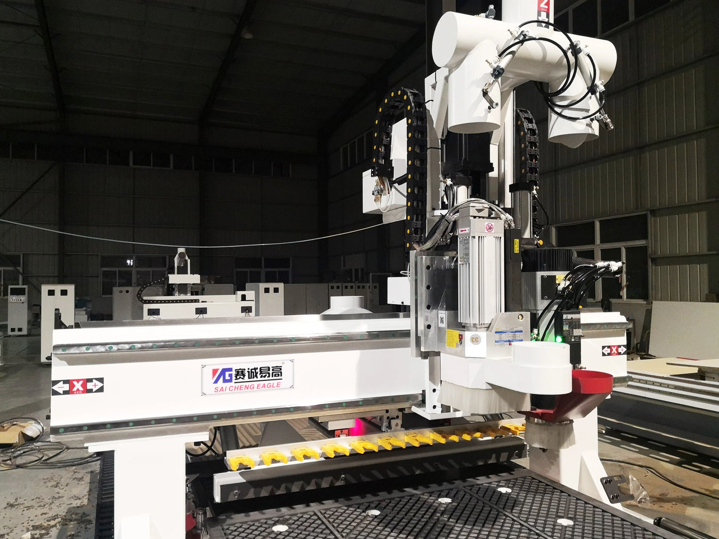 Small 3D Cnc Router Engraving Machine 1328 Tool Change Spindle And Row Drilling Straight Line Machine For Wood