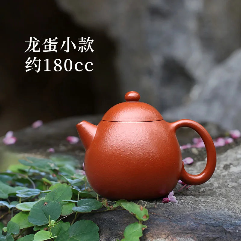 Small Capacity Yixing Purple Clay Pot Pure Handmade High Grade Tea Raw Mineral Coarse Sand Dahongpao Set