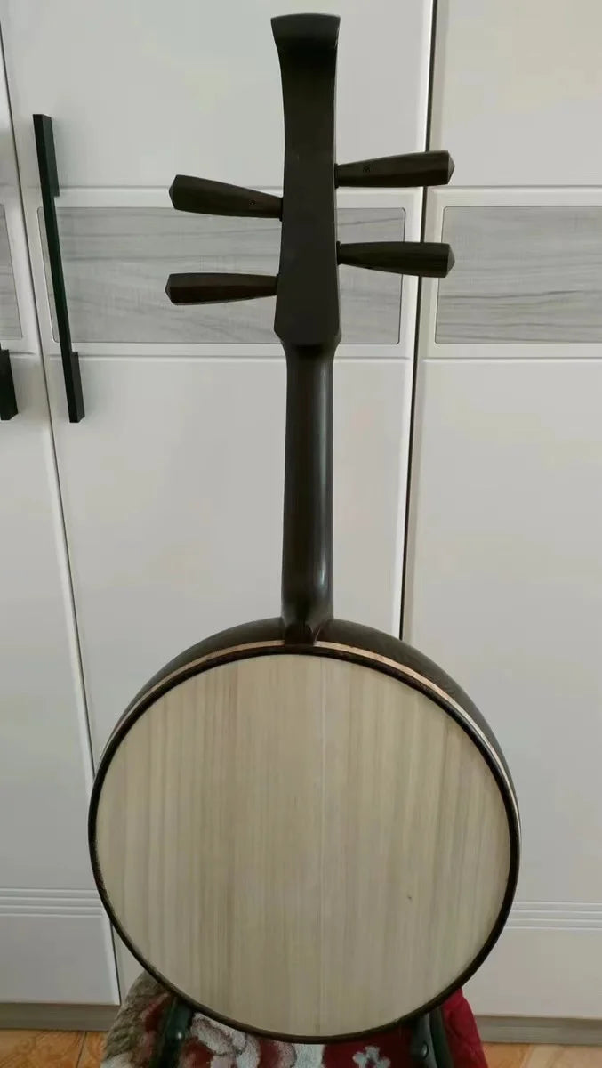 Small Ruan Xiaoruan With Round Holes Straight Chinese String Instrument