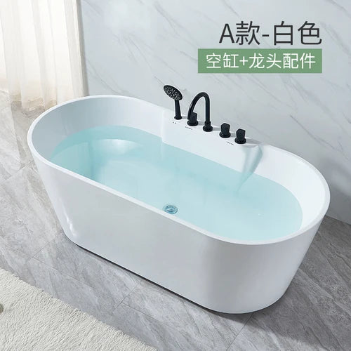 Small household integrated seamless forming acrylic princess bathtub