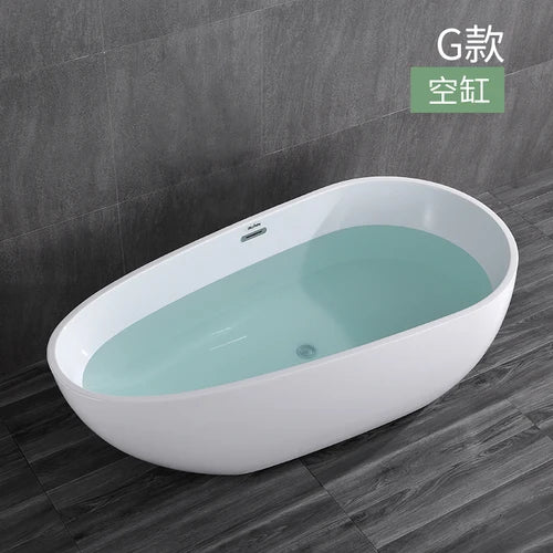 Small household integrated seamless forming acrylic princess bathtub