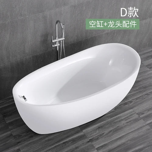 Small household integrated seamless forming acrylic princess bathtub