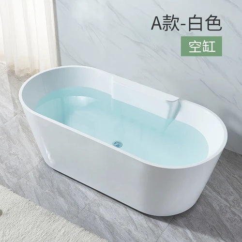 Small household integrated seamless forming acrylic princess bathtub