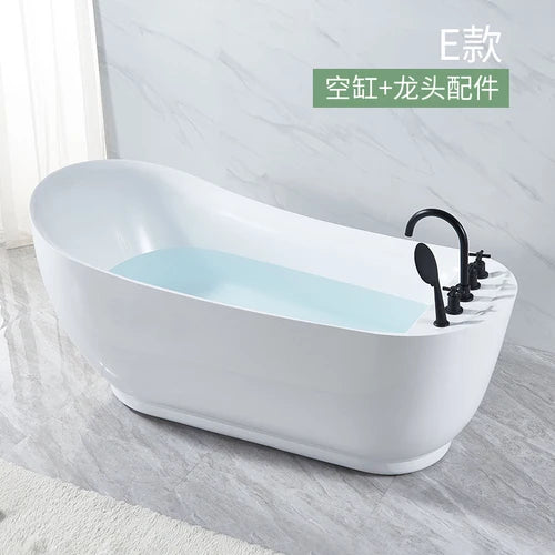 Small household integrated seamless forming acrylic princess bathtub