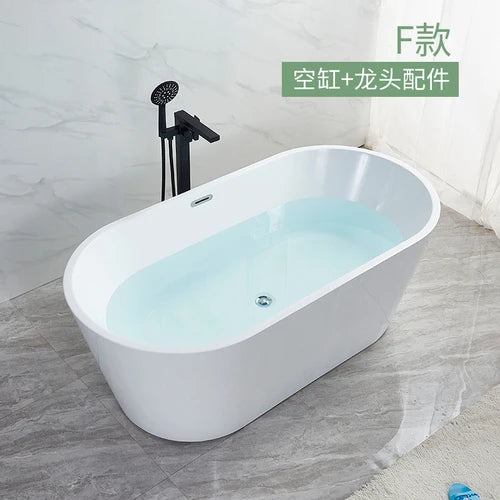 Small household integrated seamless forming acrylic princess bathtub