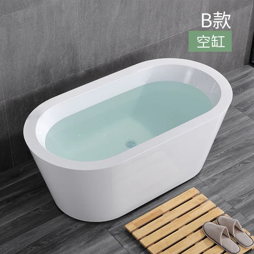 Small household integrated seamless forming acrylic princess bathtub