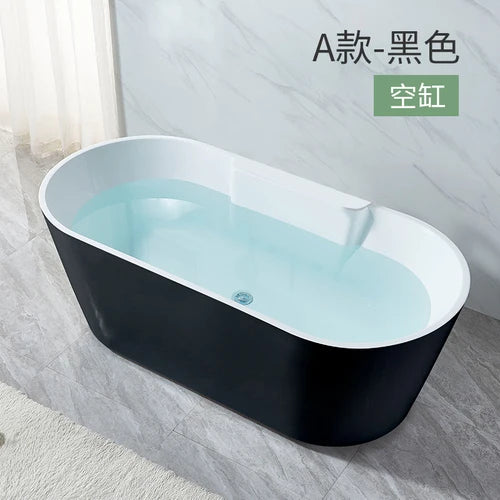 Small household integrated seamless forming acrylic princess bathtub