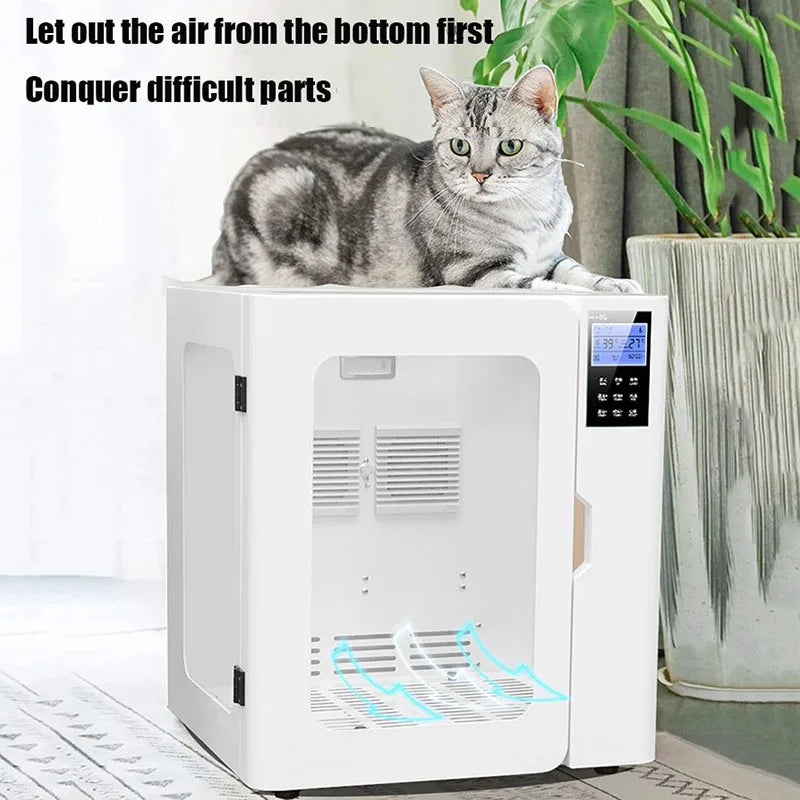 Smart Portable Pet Hair Drying Box for Dogs and Cats, Automatic Drying Box, Pet Shop Professional, Dog Grooming Equipment