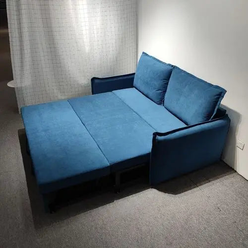 Sofa bed with mattress, Nordic simple multi-functional flip into iron frame sofa bed dual-purpose foldable