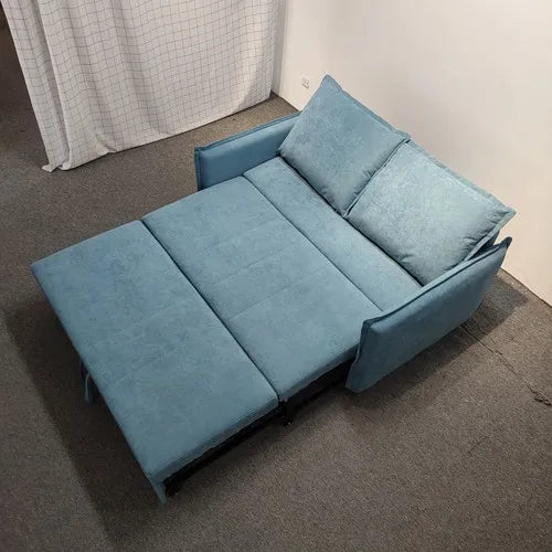 Sofa bed with mattress, Nordic simple multi-functional flip into iron frame sofa bed dual-purpose foldable