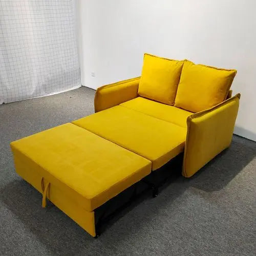 Sofa bed with mattress, Nordic simple multi-functional flip into iron frame sofa bed dual-purpose foldable