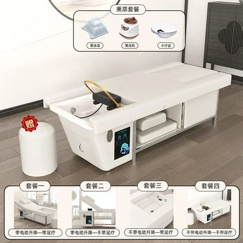 Soffione doccia Spa Shampo Sedia Spostamento Regolare Lavello portatile Lettino per lavaggio capelli di lusso